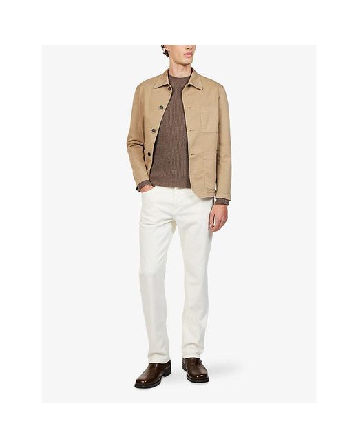 Vingt Quatre White Hardy Straight-Fit Denim Jeans for men