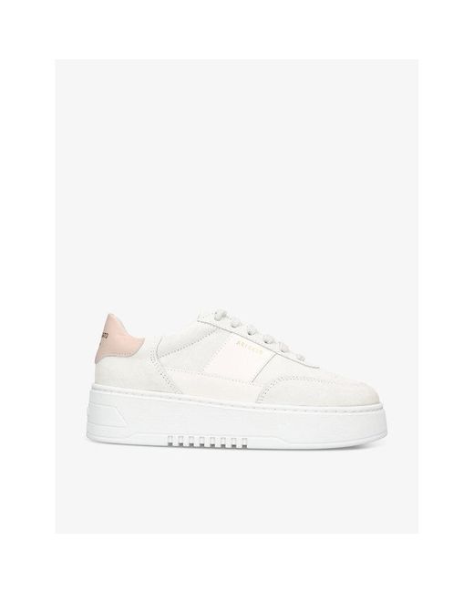 Axel Arigato White Orbit Vintage Contrast-panel Leather And Suede Trainers