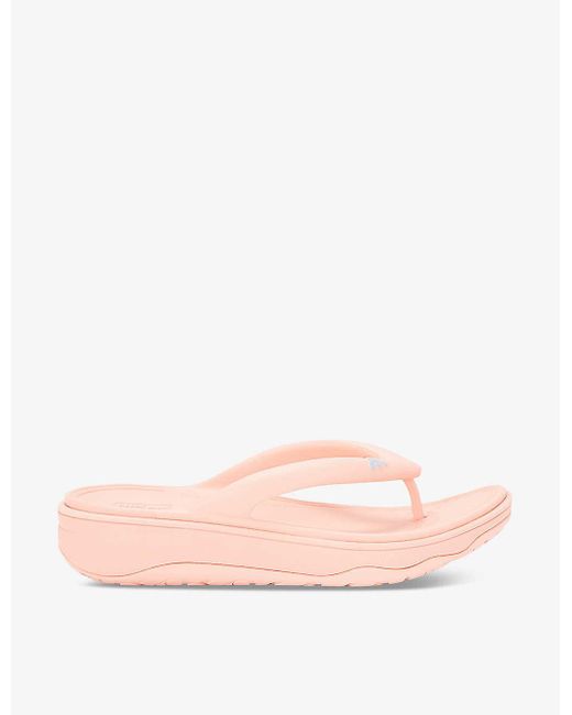Fitflop Pink Relieff Pointed-toe Woven Slides