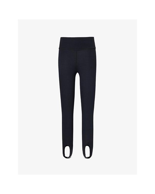 Splits59 Blue Amber Airweight Contrast-panel High-rise Stretch-woven leggings X