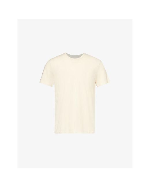 PAIGE Natural Cash Relaxed-fit Stretch-cotton-blend T-shirt for men