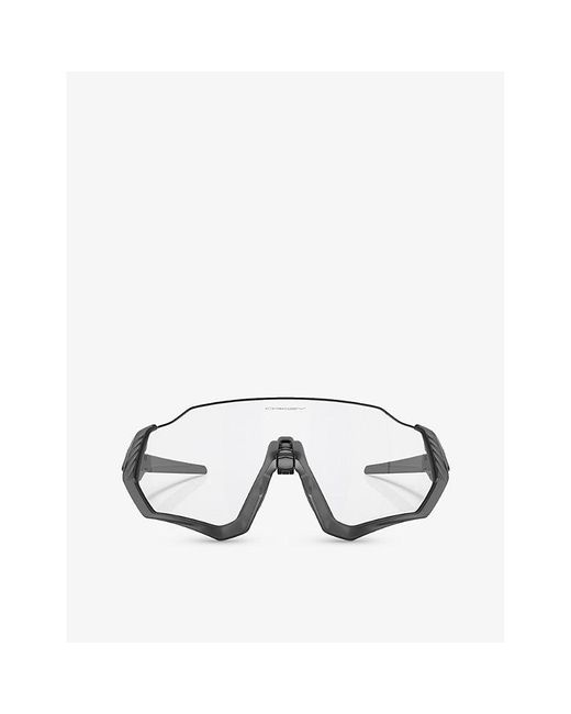 Oakley Metallic Oo9401 Flight Jackettm Rectangle-frame Acetate Sunglasses