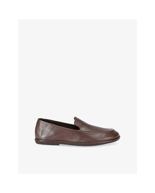 Officine Creative Brown Mienne 101 Leather Loafers