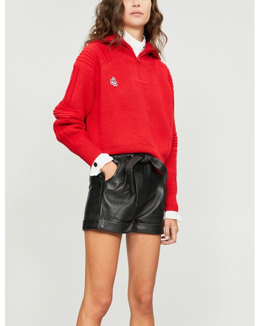 Leather top shorts canada