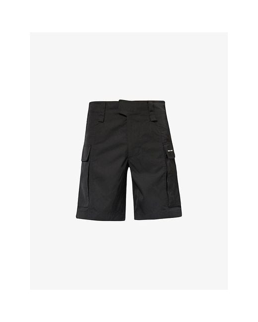 1017 ALYX 9SM Black Tactical Relaxed-fit Shell Cargo Shorts for men