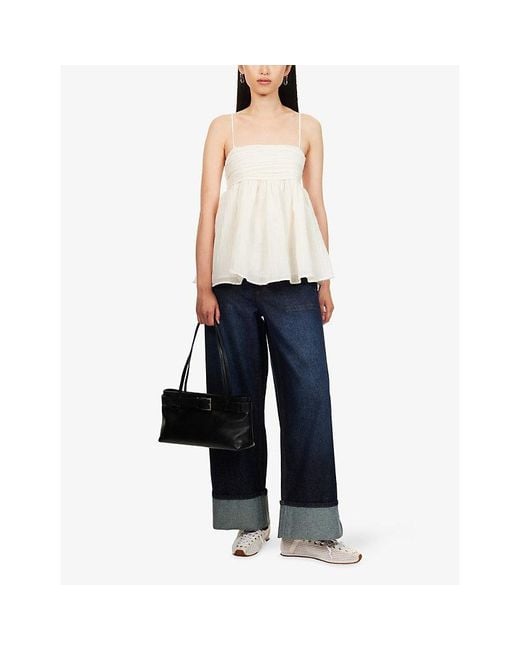 Damson Madder Blue Gigi Wide-Leg Denim Jeans