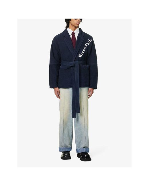 KENZO Blue X Verdy Workwear Relaxed-fit Cotton Jacket for men