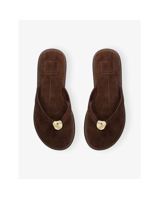 Dolce Vita Brown Jaina Leather Sandals