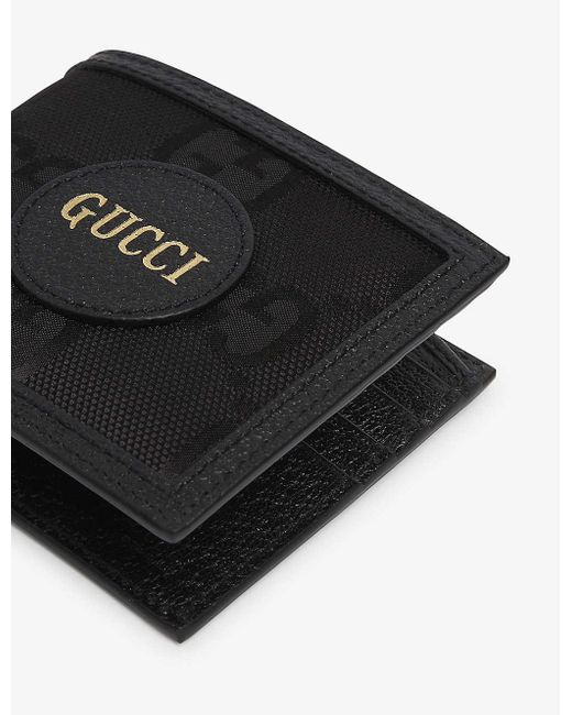 Gucci Leather GG Logoprint Woven Wallet in Black for Men Lyst