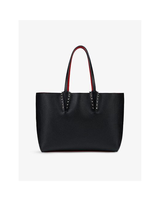 Christian Louboutin Black Cabata Small Leather Tote Bag
