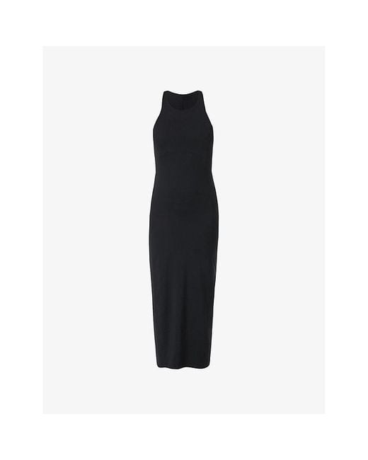 Sweaty Betty Black Reform Ribbed Stretch-Jersey Bodycon Dress