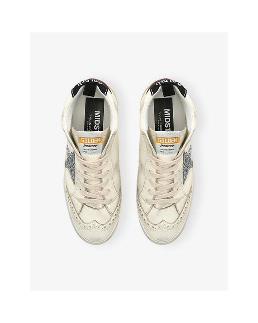Golden Goose Deluxe Brand White Mid Star 15406 Leather Trainers