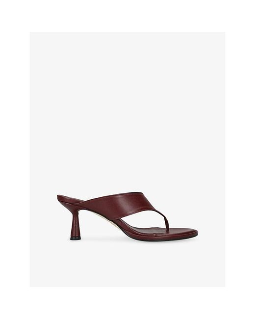 Aeyde Brown Olenna Leather Heeled Sandals