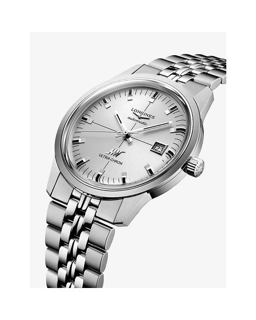 Longines Metallic Ultra-Chron Classic Stainless-Steel Automatic Watch 40Mm for men