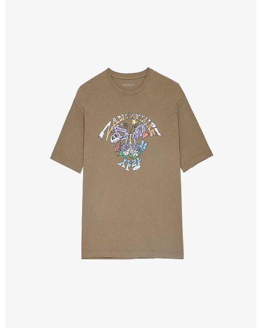 Zadig & Voltaire Suzy Crystal-embellished Cotton-jersey T-shirt in ...