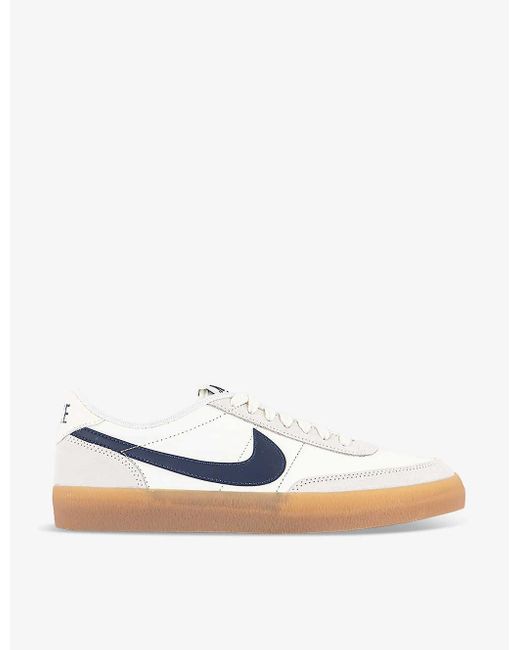 Nike White Killshot Brand-embellished Suede And Mesh Low-top Trainers for men