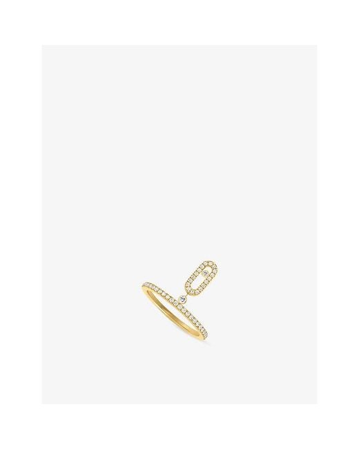 Messika Metallic Move Uno Pavé 18Ct And 0.29Ct Brilliant-Cut Diamond Ring
