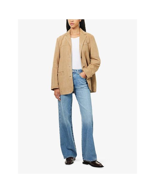 Citizens of Humanity Blue Annina Straight-Leg Denim Jeans