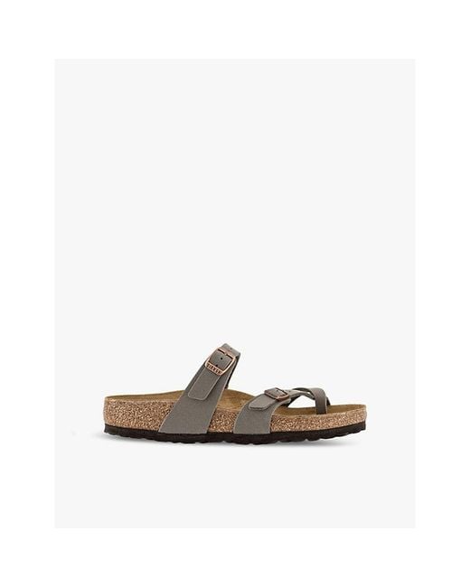 Birkenstock Brown Mayari Faux-Leather Sandals