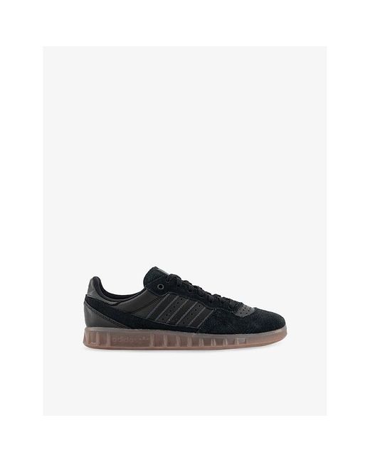 Adidas Black Handball Leather And Suede Trainers for men