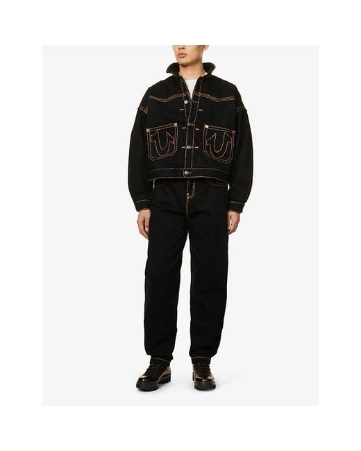 True Religion Black X Sebastien Ami Western Type-2 Denim Jacket X for men