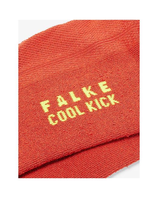 Falke Red Cool Kick Cushioned-sole Stretch-knit Sock for men