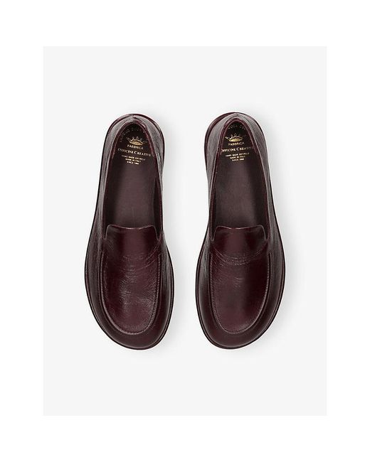 Officine Creative Brown Mienne 101 Leather Loafers