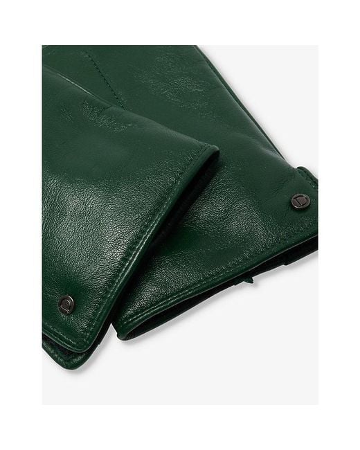 Dents Green Maria Leather Gloves