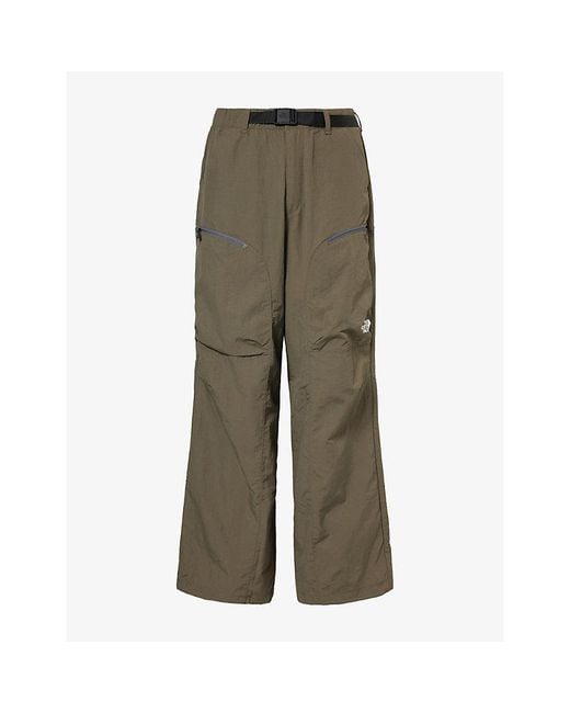 The North Face Green Belted Straight-Leg Soft-Shell Trousers for men