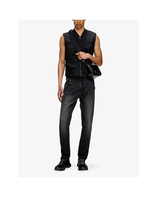DIESEL Black 1Dr Camera Leather Cross-Body Bag for men