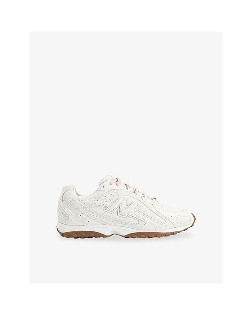 New Balance White 204L Suede Trainers