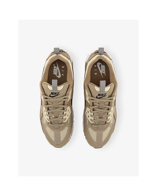 Nike Natural Air Max 90 Drift Leather And Mesh Trainers for men