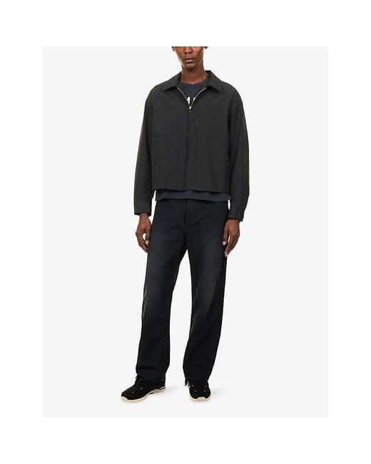Visvim Black Somer Swing Wool And Silk Jacket for men