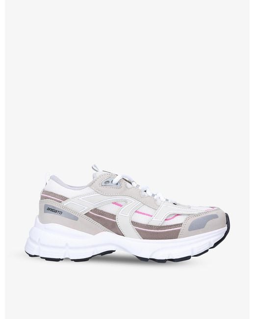 axel arigato white and grey marathon r trail sneakers