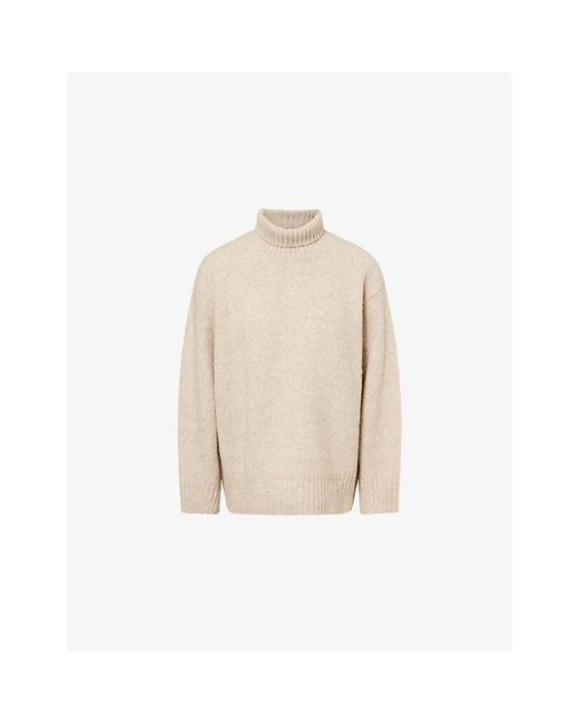 Camilla & Marc Natural Leonie Turtleneck Wool-Blend Jumper