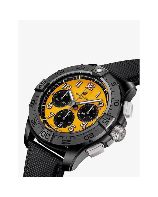 Breitling Yellow Sb0147101B1X1 Avenger B01 Chronograph 44 Night Mission Ceramic Automatic Watch for men