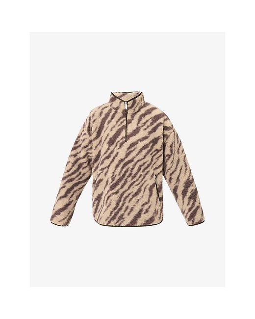 Sweaty Betty Natural Plush Half-Zip Fleece Sweatshirt