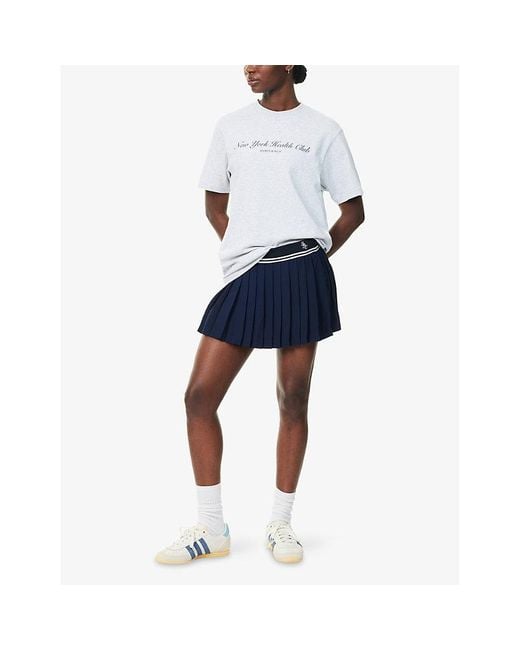 Sporty & Rich White Ny Health Club Round-Neck Cotton-Jersey T-Shirt