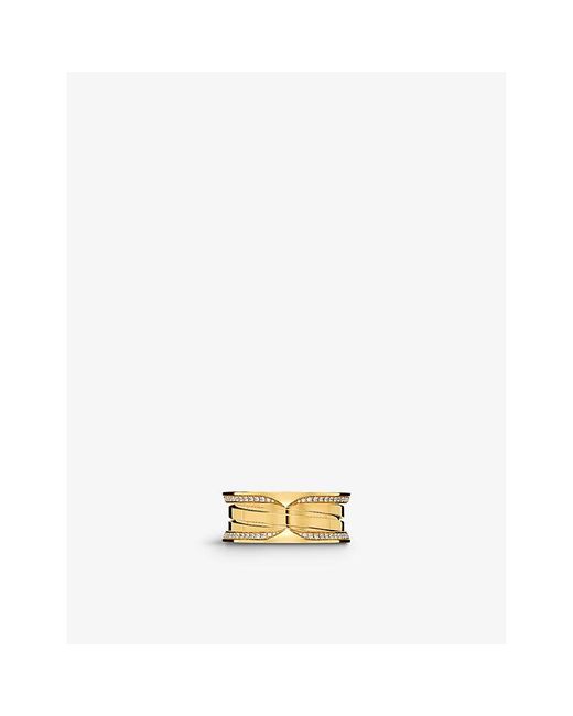 BVLGARI Metallic B.Zero1 18Ct- And 0.47Ct Brilliant-Cut Diamond Ring