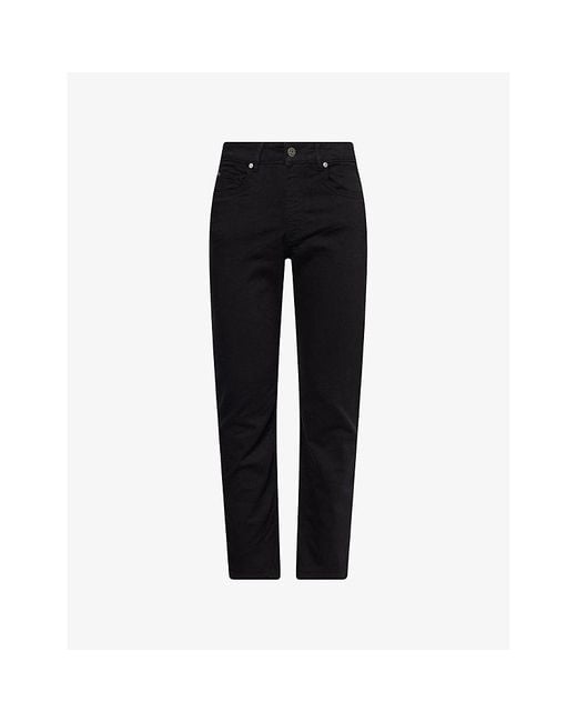 Vingt Quatre Black Hardy Straight-Fit Denim Jeans for men