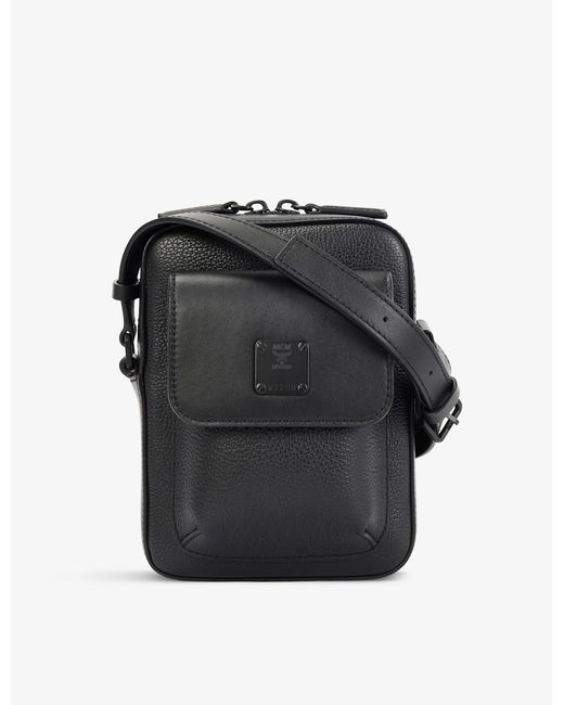 MCM Klassik Leather Crossbody Bag in Black for Men Lyst UK