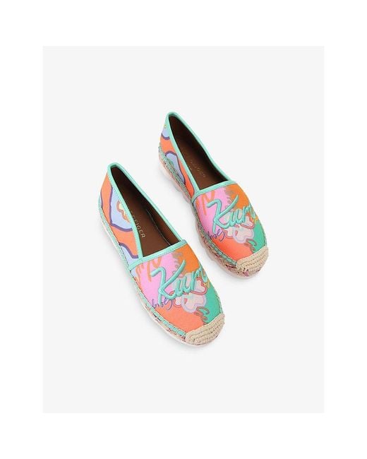 Kurt Geiger Multicolor Kurt Printed Woven Espadrilles