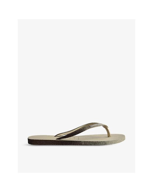 Havaianas Multicolor Slim Sparkle Ii Rubber Flip Flops