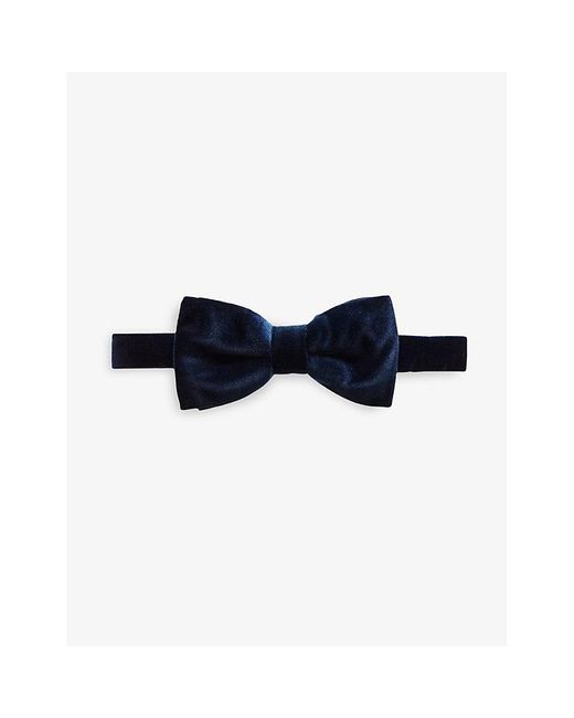 Eton of Sweden Blue Pre-Tied Velvet Bow Tie for men