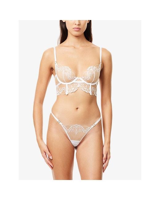 Bluebella White Marisa Wired Lace Bra