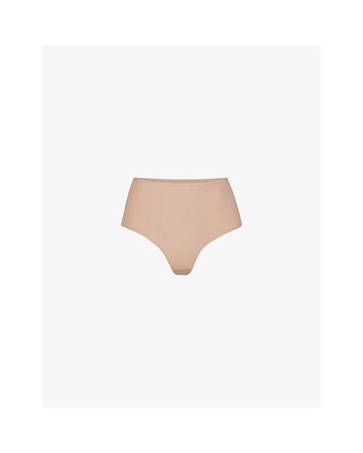 Skims Natural Fits Everybody High-Rise Stretch-Jersey Briefs