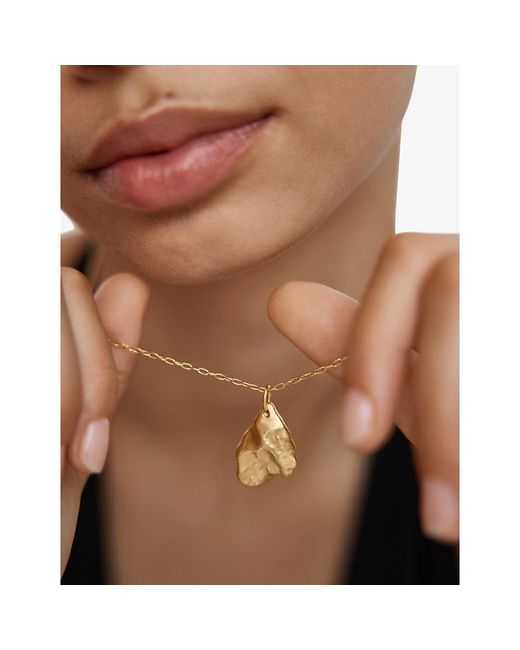 Monica Vinader Metallic Fragments Bold 18Ct-Plated Vermeil Sterling- Pendant
