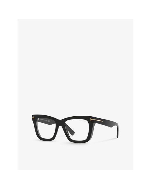 Tom Ford Black Tr001664 Ft5881-b Square-frame Acetate Glasses