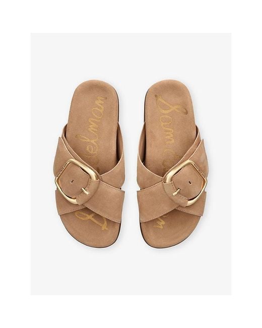Sam Edelman Natural Darla Suede Sandals