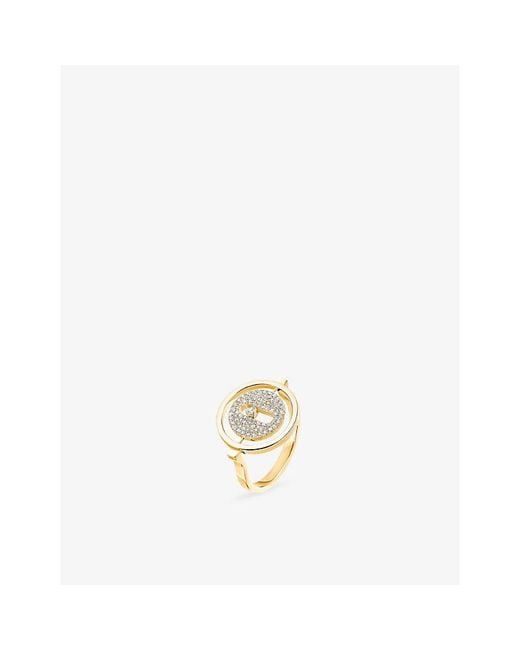 Messika White Lucky Move Pavé 18Ct And 0.24Ct Diamond Ring